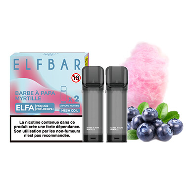 Capsules Elfa Barbe à Papa Myrtille - Elf Bar