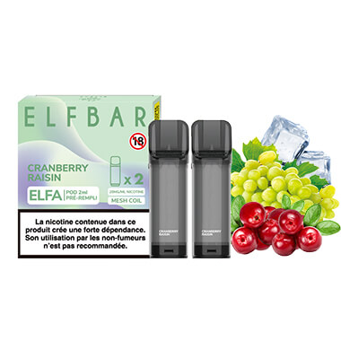 Capsules Elfa Cranberry Raisin - Elf Bar