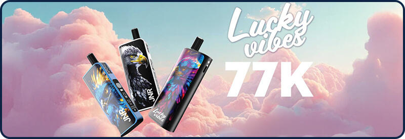 Pr&eacute;sentation de la puff Lucky Vibes 77K JNR