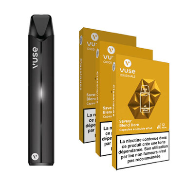 Pack découverte Vuse Pro Blend Doré - Vuse