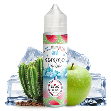 Pomme Cactus ICE 50ml - Le Coq Qui Vape