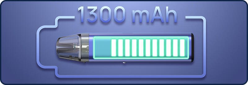 La batterie de 1300mAh du Flexus SE