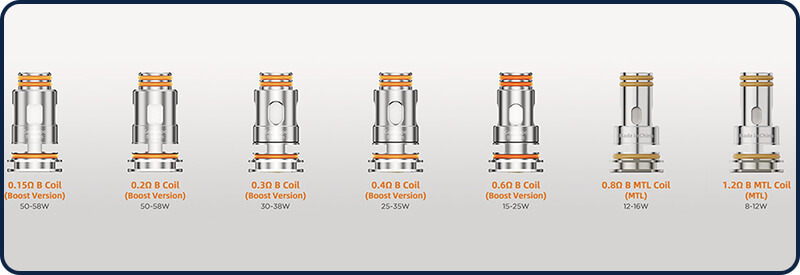 Les r&eacute;sistances B Series Boost et B Series MTL sont compatibles avec le Z Nano 3