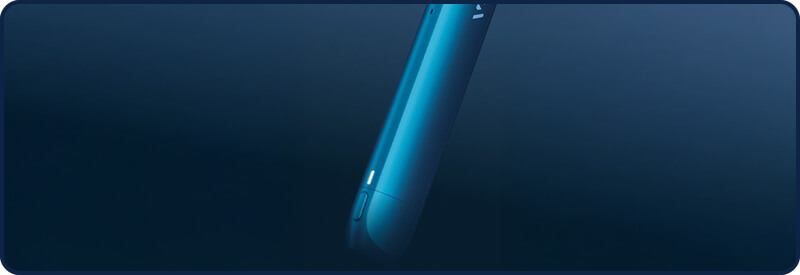 L'unique bouton pr&eacute;sent sur la Vuse Pro One Bar