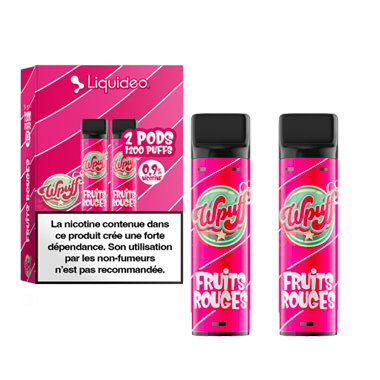 Capsules Wpuff Pod 2.0 Fruits Rouges - Liquideo