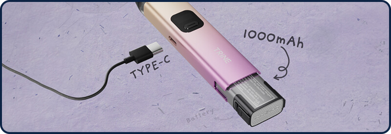 La batterie amovible de la Trine est son gros point fort !