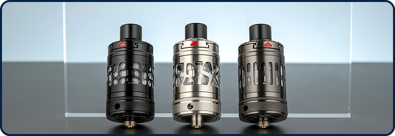 Les 3 couleurs disponibles pour le clearomiseur Nautilus 3SR