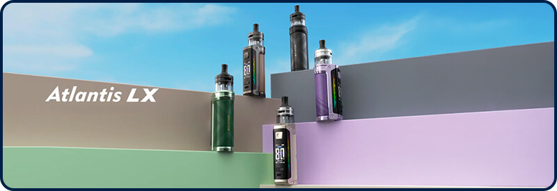 Kit Atlantis LX Aspire : pod box 80W et sa cartouche 5 ml