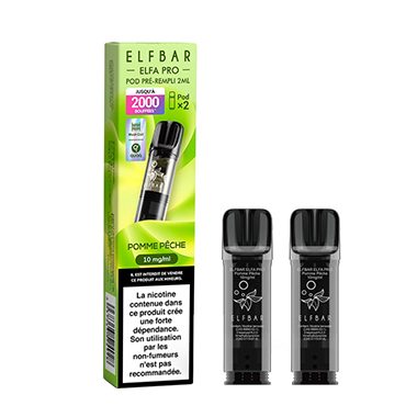 Capsules Elfa Pro Pomme Pêche - Elf Bar