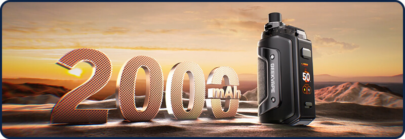 La batterie 2000 mAh et l'&eacute;cran TFT du Aegis Hero 5