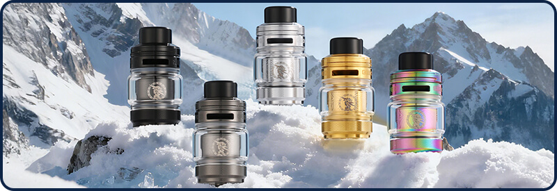 Les 5 couleurs du clearomiseur Z Subohm 5 de Geekvape