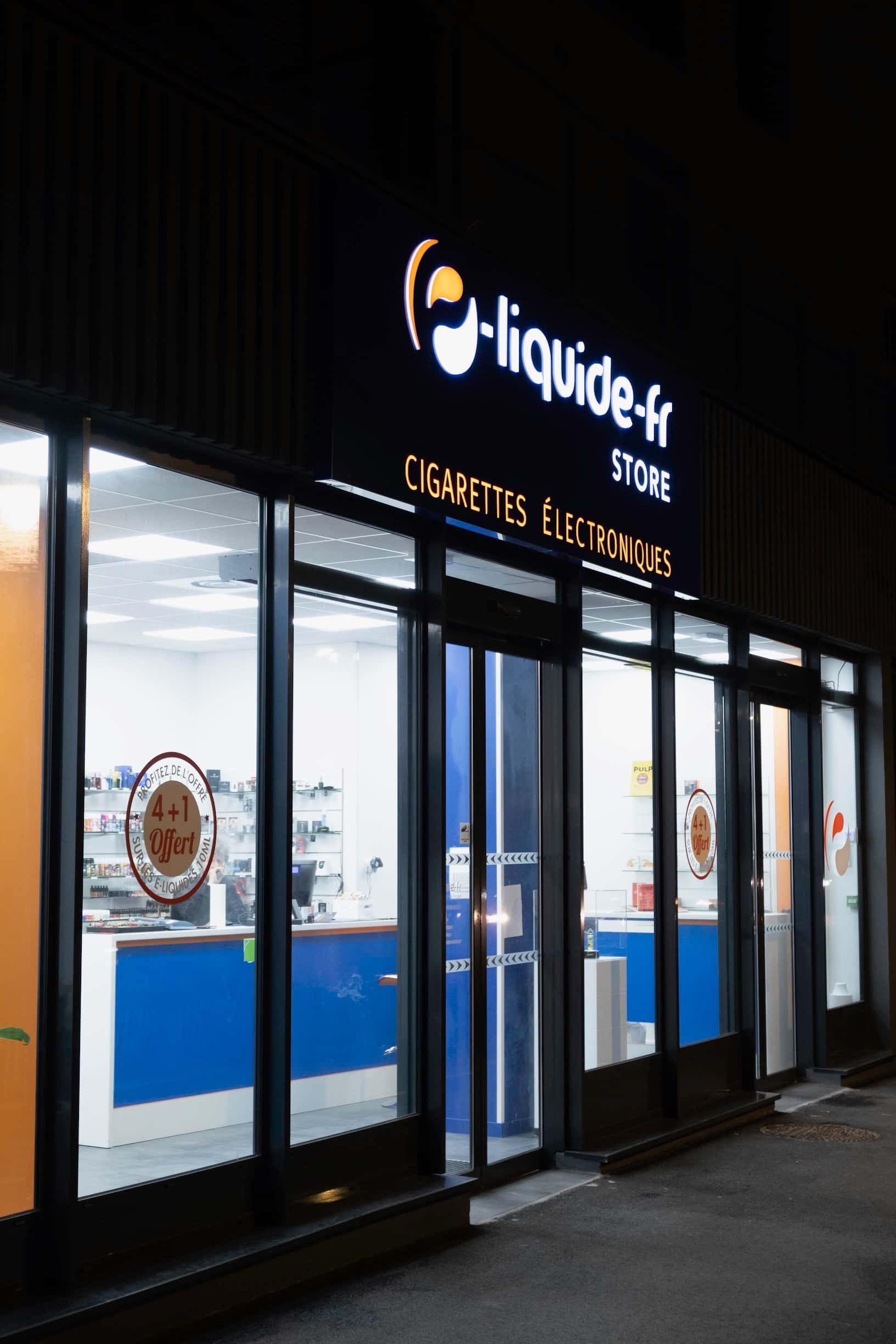 Nos magasins de cigarettes électroniques