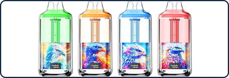 4 des diff&eacute;rents design de la batterie de puff Falcon GEM+