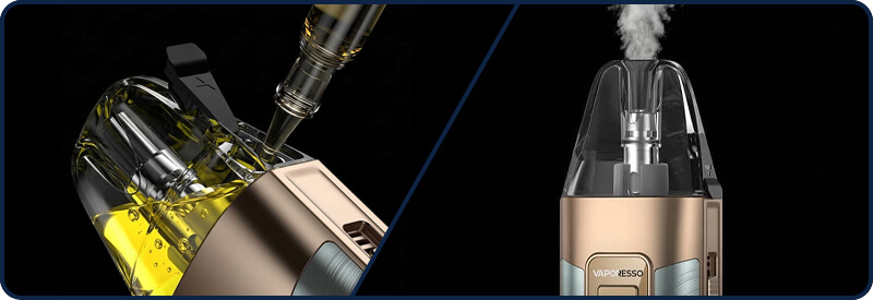 Le remplissage lat&eacute;ral de la cartouche Luxe X Dual Mesh