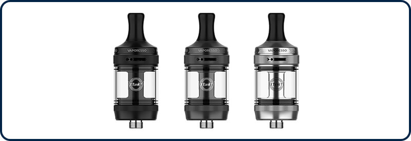 Les trois couleurs du XTank T de Vaporesso