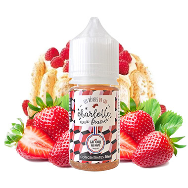 Arôme Charlotte aux Fraises 30ml - Le Coq Qui Vape