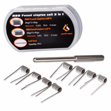 N80 Fused Clapton Coil 2 en 1 - GeekVape