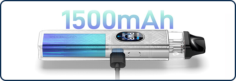 La batterie de 1500mAh se recharge  3A.