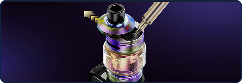 Le clearomiseur Z Nano 3 livr&eacute; avec l'Aegis Mini 5 et son remplissage par le haut