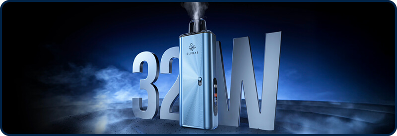 La e-cig ElfX Mega envoie jusqu' 32W en mode Turbo !