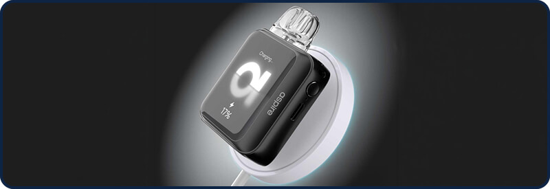 Vous pouvez utiliser la recharge sans fil par induction avec le Pixo Ultra d'Aspire