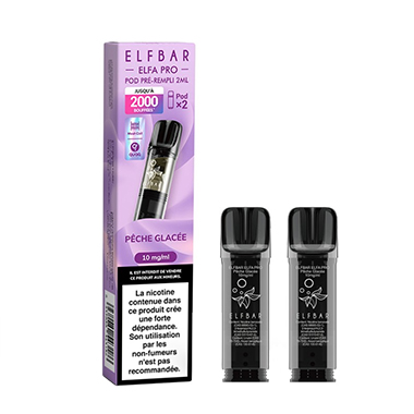 Capsules Elfa Pro Pêche Glacée - Elf Bar
