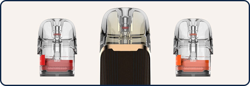 Les Cartouches Luxe Q Mesh livr&eacute;es avec le pod Vaporesso