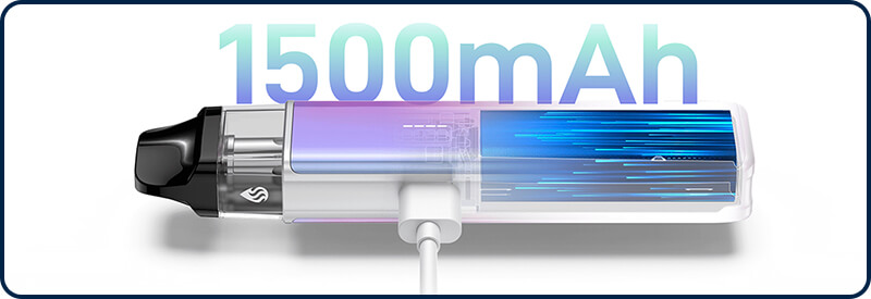 Une batterie intégrée de 1500mAh