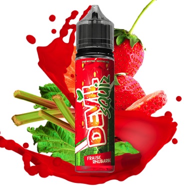 Fraise Rhubarbe 50ml - DEVIL Squiz