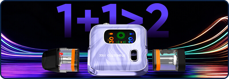 La double cartouche Maestro TOP 0.6 ohm et Maestro BOOST 0.8 ohm