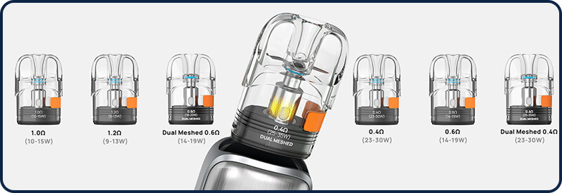 Toutes les cartouches pods Pixo compatible avec le Pixo MAX