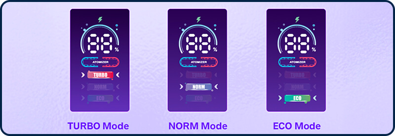 'écran OLED et l'affichage des informations du Vrizz 2