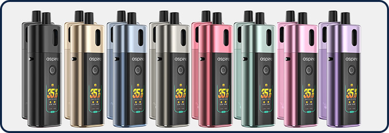 Toutes les couleurs du Fluffi Pro d'Aspire