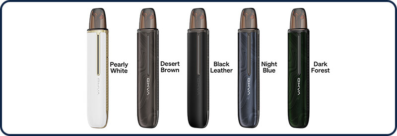 Toutes les couleurs de l'e-cigarette Artio 2 d'OXVA