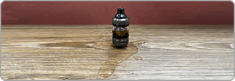 un e-liquide trop fluide va couler  travers votre cigarette lectronique