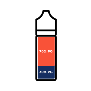 Exemple : 70% de PG et 30% de VG